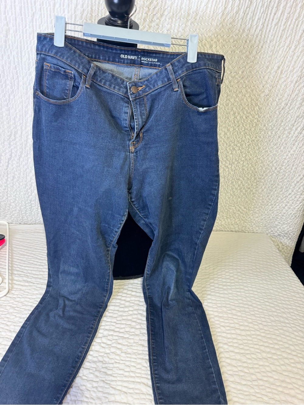 Old Navy Dark Blue Women's Jeans - Picture 2 of 4